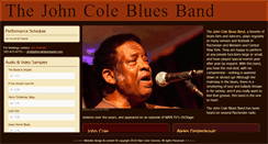 Desktop Screenshot of johncolebluesband.com
