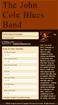 Mobile Screenshot of johncolebluesband.com