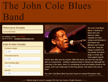 Tablet Screenshot of johncolebluesband.com